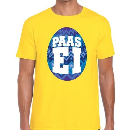Easter t-shirt Paasei yellow men