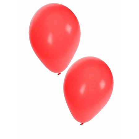 Voordelige rode ballonnen 10x stuks