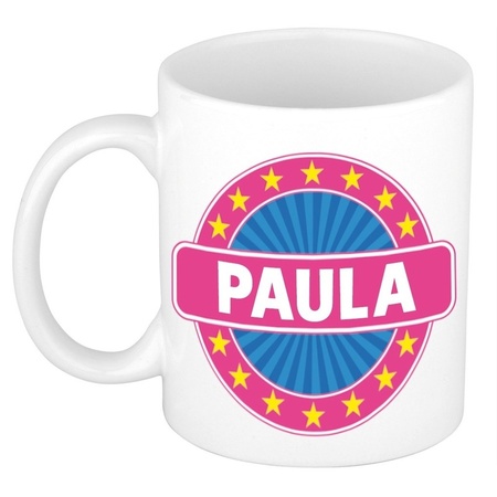 Voornaam Paula koffie/thee mok of beker