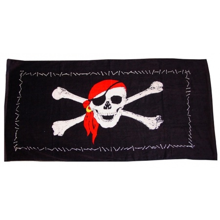 Pirate beach towel 75 x 150 cm