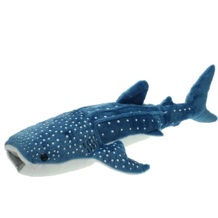 Pluche blauwe walvis haaien knuffel 54 cm