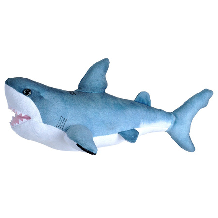 Soft toy animals white shark 35 cm