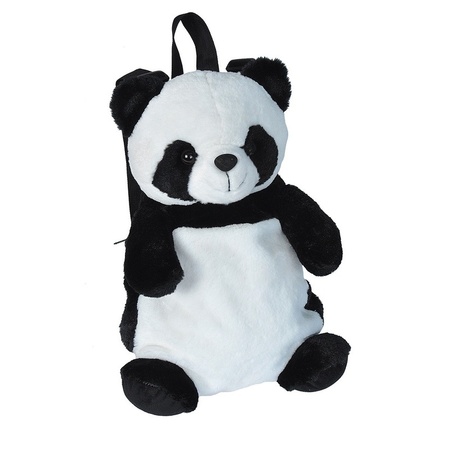 Plush panda bear backpack cuddle toy 33 cm