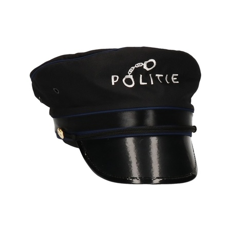 Politie verkleed accessoires petje en bril