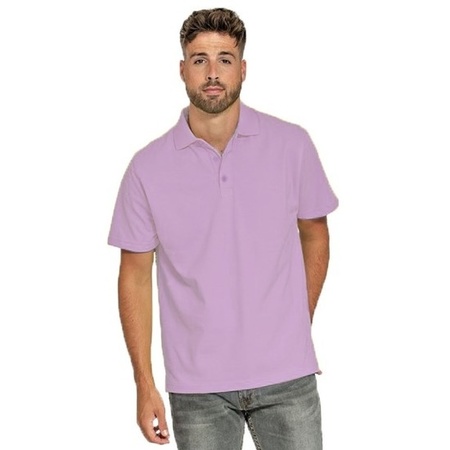 Polo shirt lilac purple for men