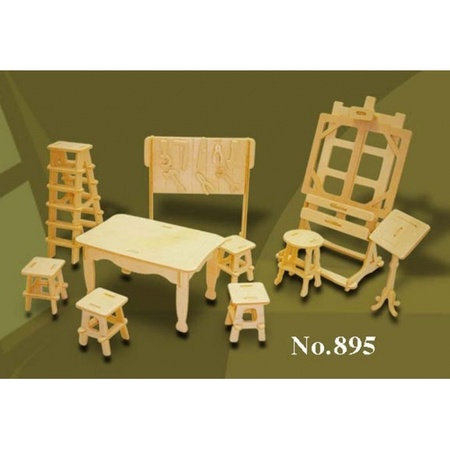 Houten poppenhuis meubels hobby