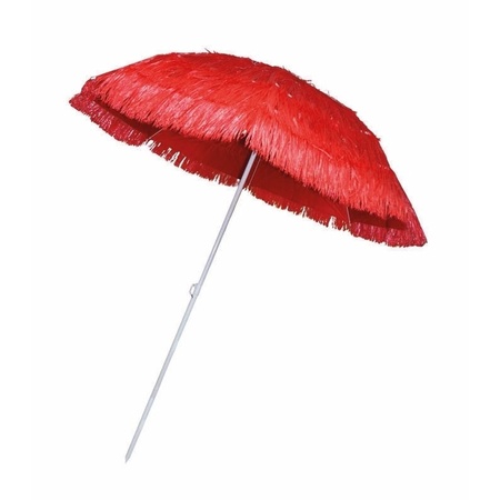 Rode rieten strand parasol