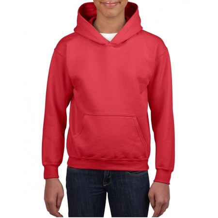 Rode hooded jongens sweater