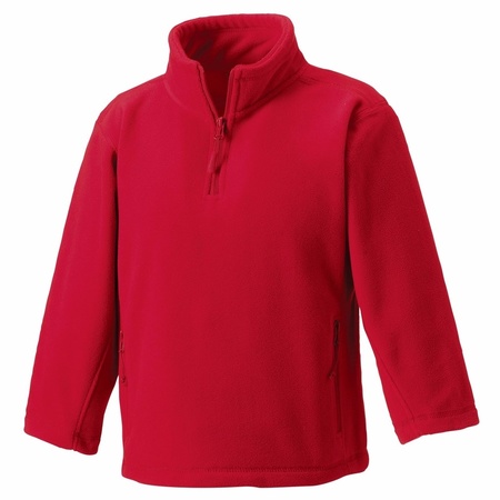 Rode polyester fleece trui voor meisjes
