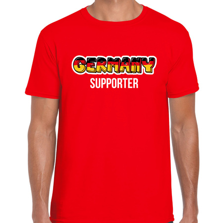 Rood fan shirt / kleding Germany supporter EK/ WK voor heren