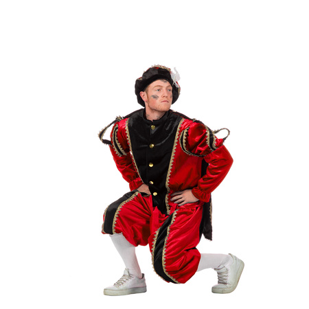 Luxe zwart met rood Piet kostuum
