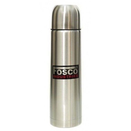 Silver RVS thermos vacuum flask 0,5 L