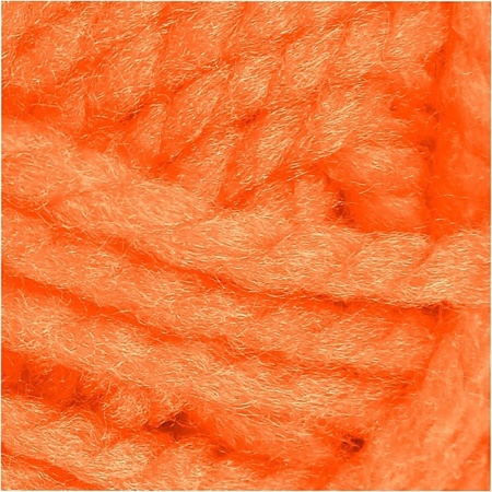 Set van 6x stuks bolletje acryl wol oranje 50 gram