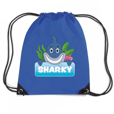 Sharky the shark nylon bag blue 11 liter