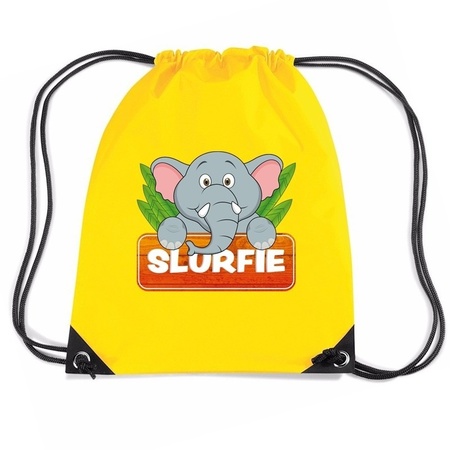 Slurfie the Elephant nylon bag yellow 11 liter