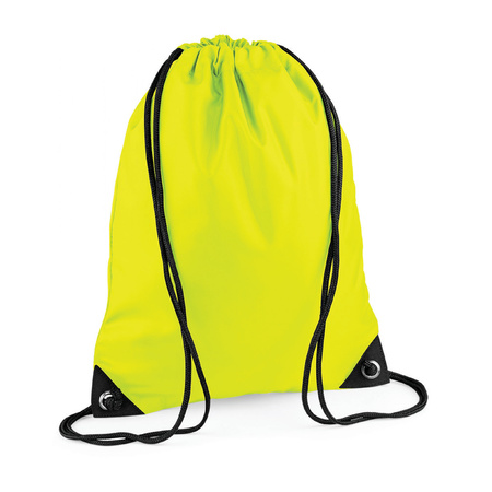 Nylon sport swimming backpacks 45 x 34 cm fluor yellow