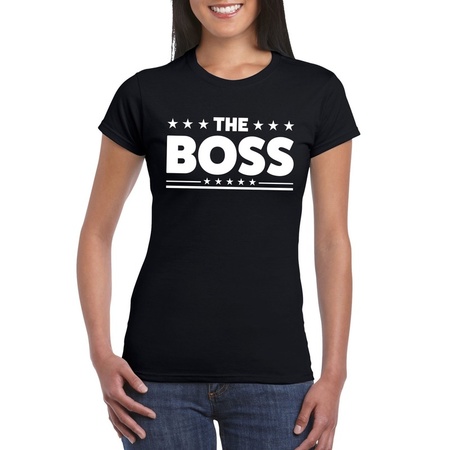 The Boss fun t-shirt voor dames zwart