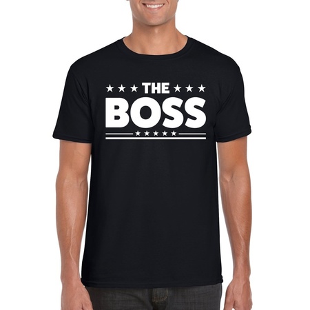 The Boss fun t-shirt voor heren zwart