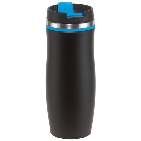 Thermos cup/keep warm cup black/blue 400 ml
