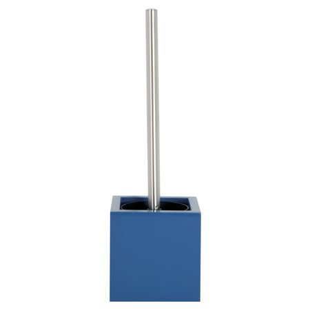 MSV Toiletborstel in houder 38 cm/zeeppompje set Moods - mdf hout/keramiek - blauw