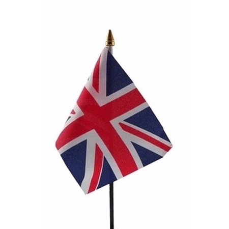 Engeland versiering tafelvlag 10 x 15 cm