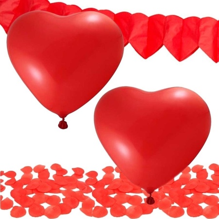 Feest Valentijnsdag versiering pakket rood