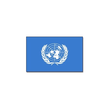 Gevelvlag/vlaggenmast vlag Verenigde Naties 90 x 150 cm