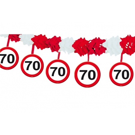 Traffic sign 70 year decoration package