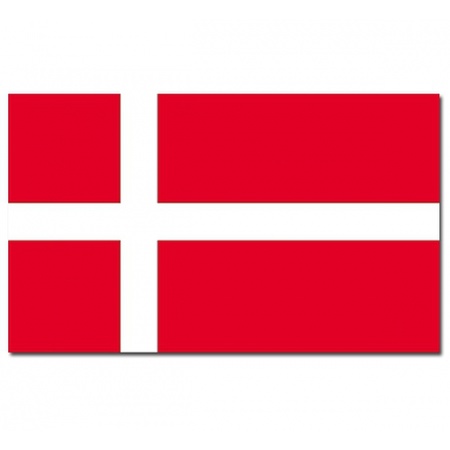 Gevelvlag/vlaggenmast vlag Denemarken 90 x 150 cm