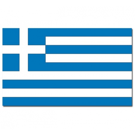 Landen vlaggen versiering set Griekenland 3x artikelen