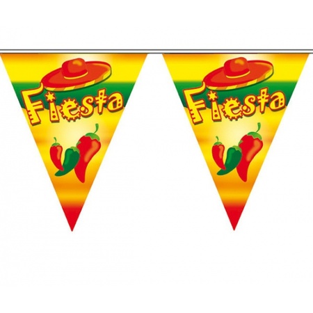 Mexicaans themafeest vlaggenlijn Fiesta 5 meter