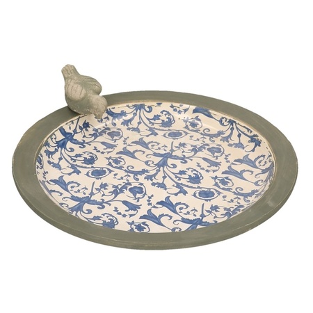 Vogelbad/voederschaal - rond - keramiek - D33,5 cm