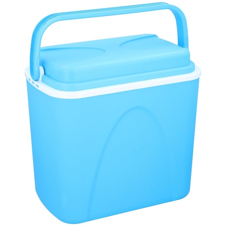 Blauwe camping koelbox 24 liter