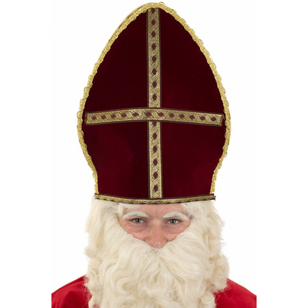 Donker rode mijter Sinterklaas