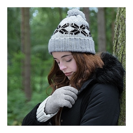 Snow hat Snowstar grey for adults