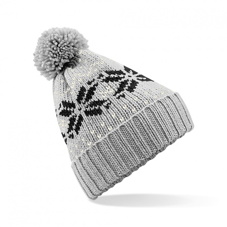 Snow hat Snowstar grey for adults