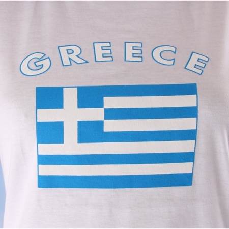 Griekse vlag t-shirt voor dames