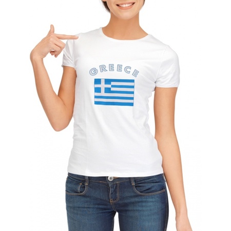 Griekse vlag t-shirt voor dames