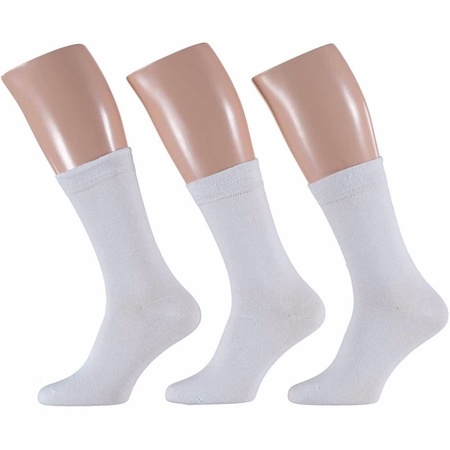 Zwarte en witte basic sokken voor heren 6 paar