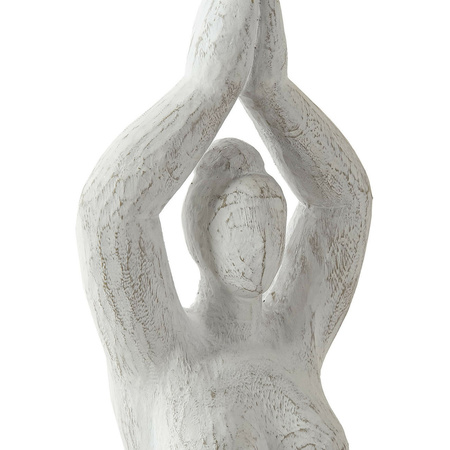 Home deco statue yoga ladie - sitting - polyresin - 17 x 14 x 28 cm