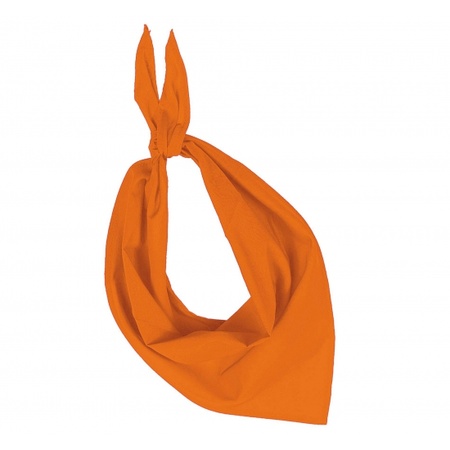 Oranje hals zakdoeken bandana style