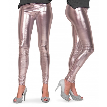 Silver metallic legging
