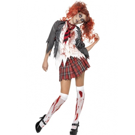Bloederige zombie kostuum dames