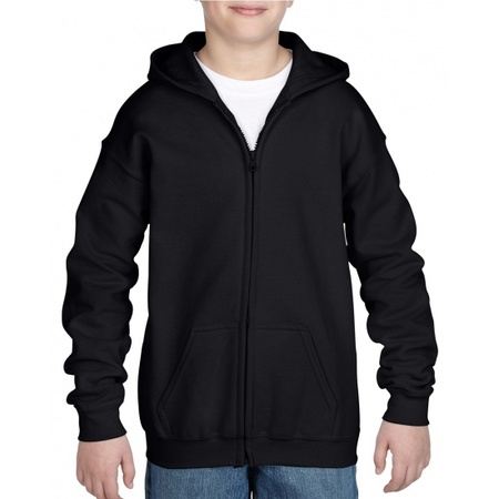 Black hooded vest for boys