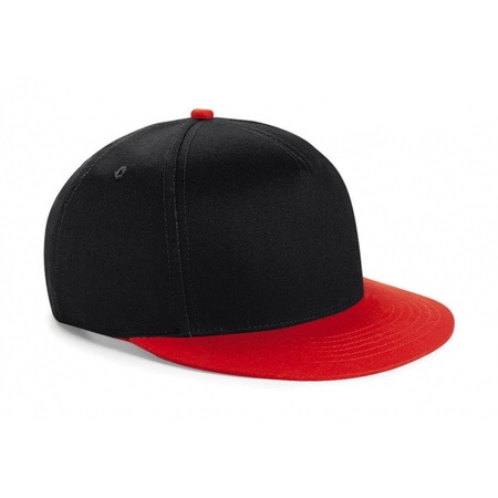 Zwart met rode kinder snapback cap