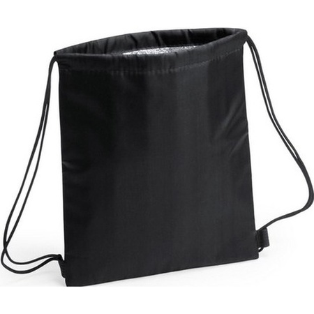 Black cooler bag gymsack/backpack 27 x 33 cm